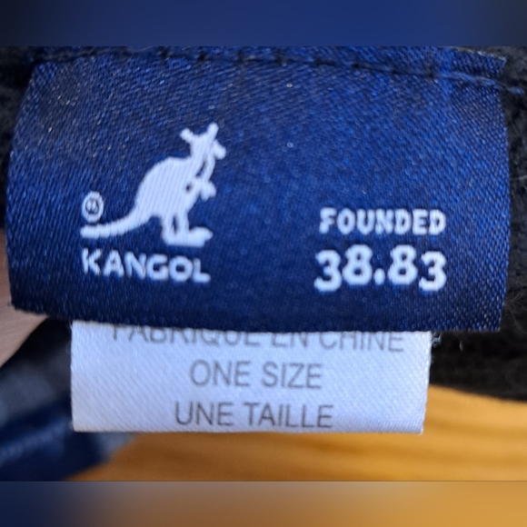 Vintage Y2K Kangol Grey & Black Unisex Winter Warm Cotton Comfy Beanie Hat Cap - Picture 7 of 8